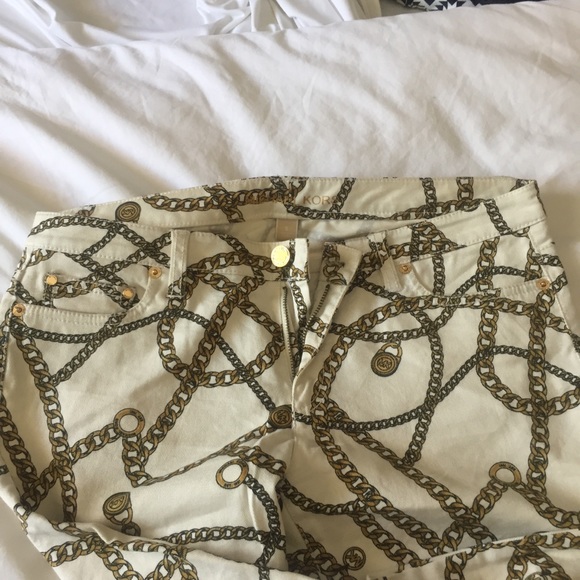 MICHAEL Michael Kors Chain Print Jeans, size 6 - Picture 3 of 4